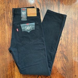 Levi’s 501 Skinny High Rise Black Jean - NWT